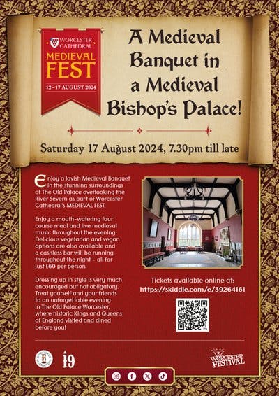 Tickets: Worcester Medieval Banquet | The Old Palace Worcester ...