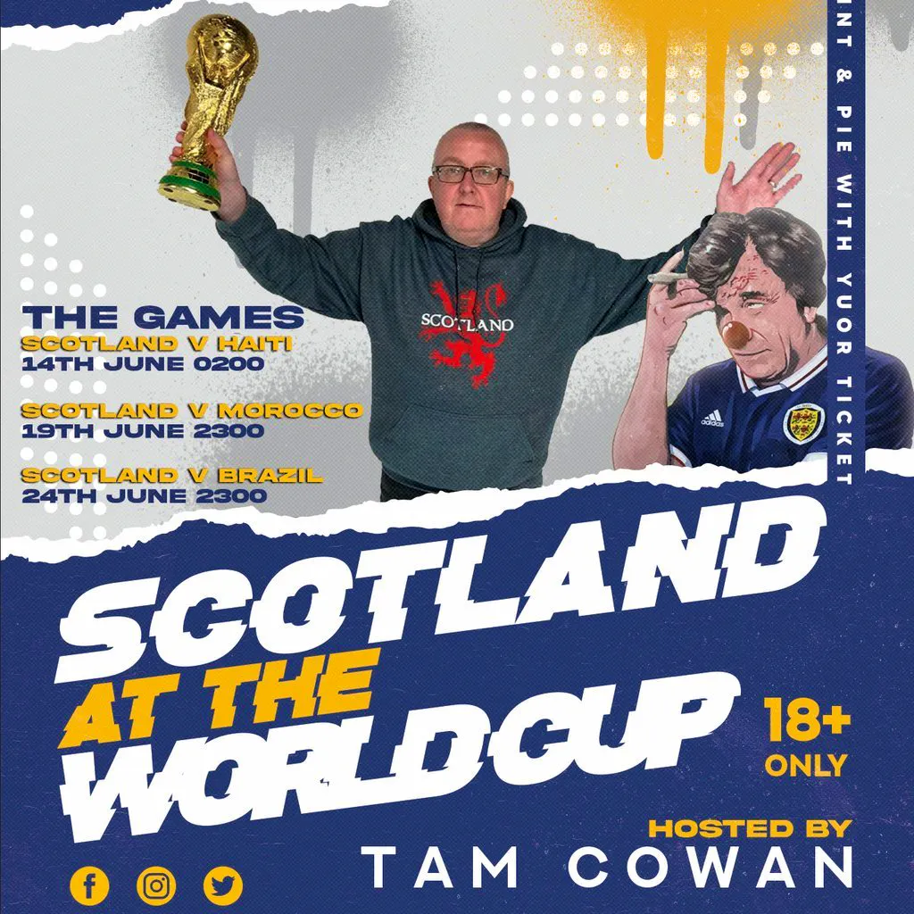 Blackfriars Basement presents Scotland Vs Morocco with Tam Cowan at Blackfriars Basement