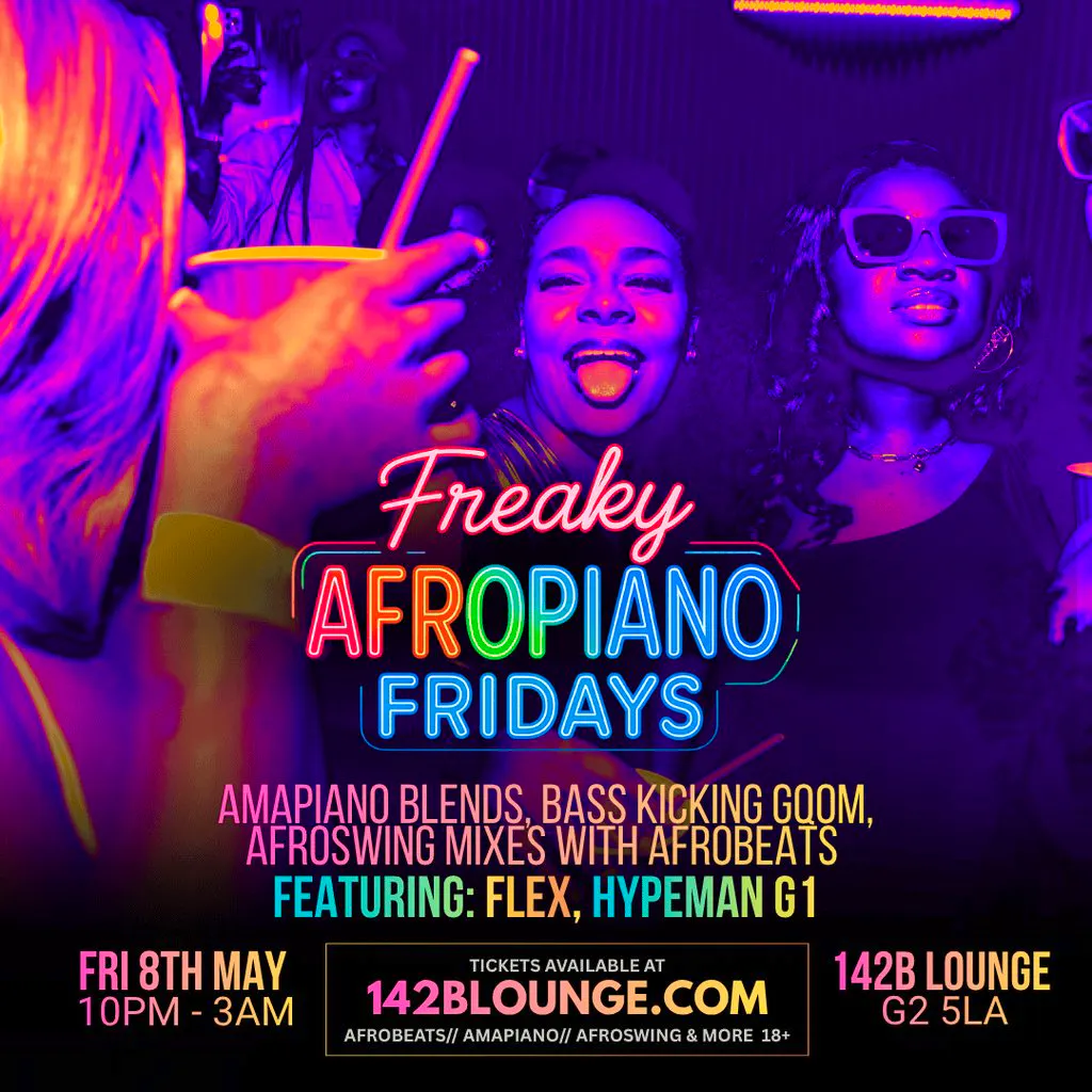 Freaky AfroPiano Fridays!!! at 142B Lounge Glasgow