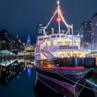 Hot jazz and Hawaiian melodies aboard the Mersey daffodil. at Daffodil Liverpool
