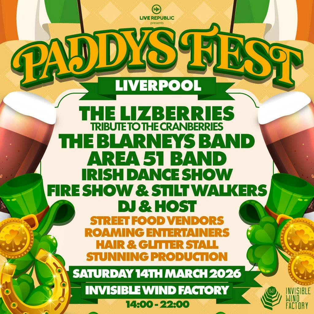 Paddy's Fest | Invisible Wind Factory, Liverpool at Invisible Wind Factory