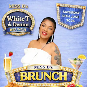 Miss B's White T & Denim Brunch, The Old Skool soul edition