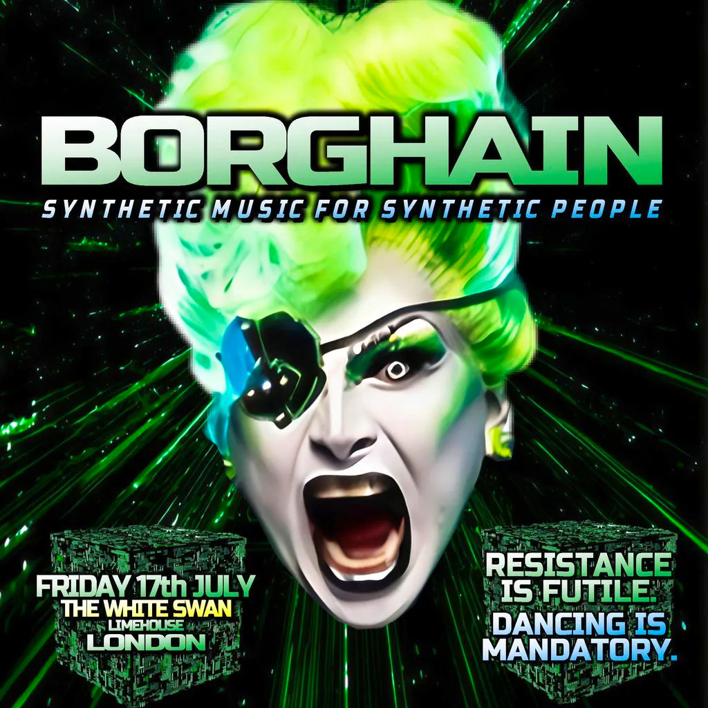 BORGHAIN: electroclash + synthpop + dark disco (Manchester) at The White Swan Limehouse London