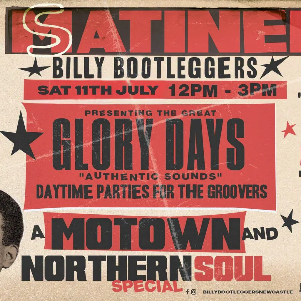 GLORY DAYS - A Motown & Northern Soul Special at Billy Bootleggers