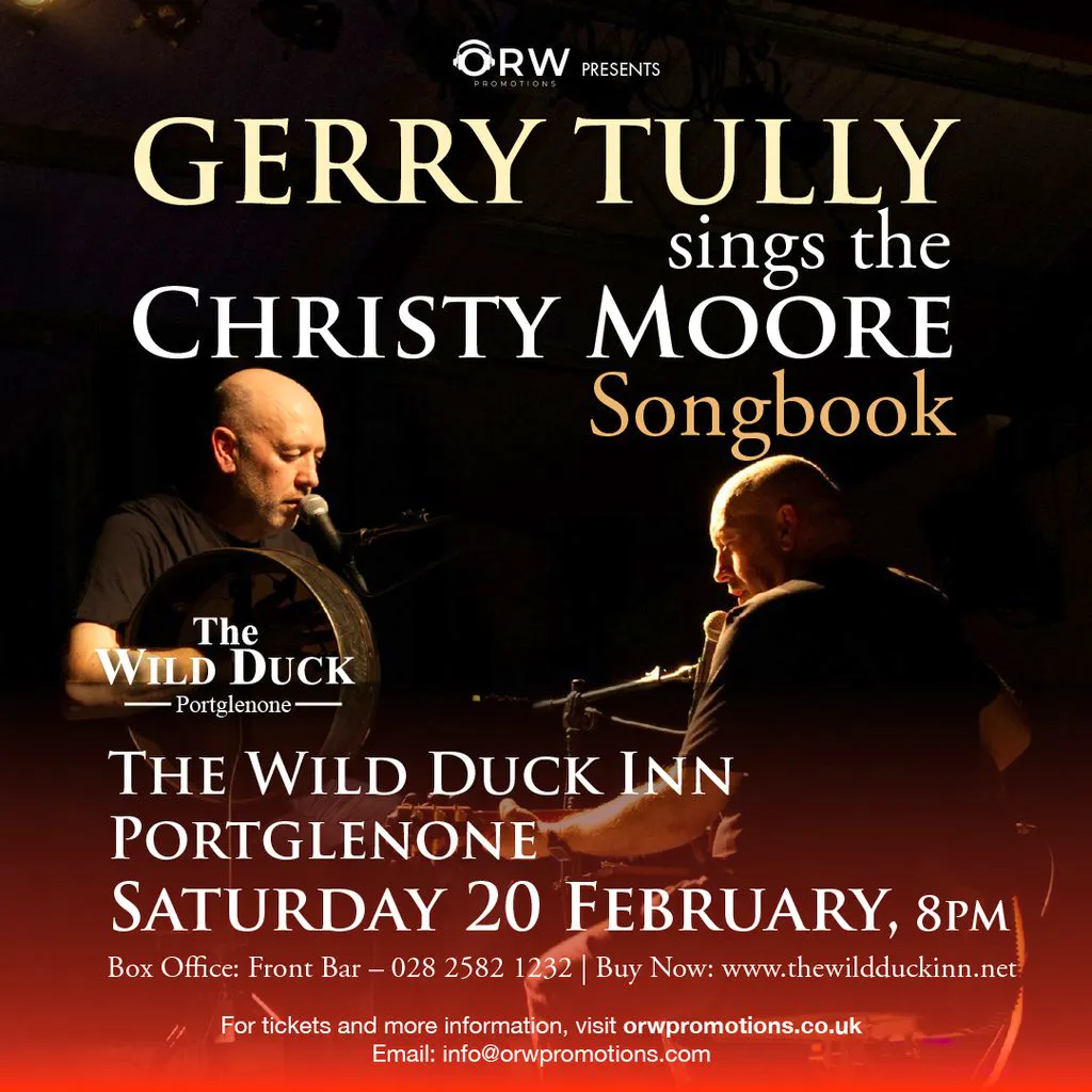 Gerry Tully Sings the Christy Moore Songbook - Portglenone at The Wild Duck Inn