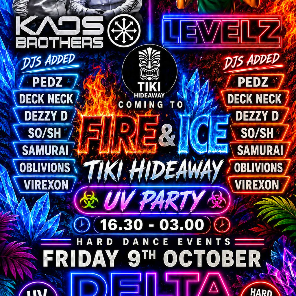 DELTA Hardstyle UV PARTY at Fire And Ice
