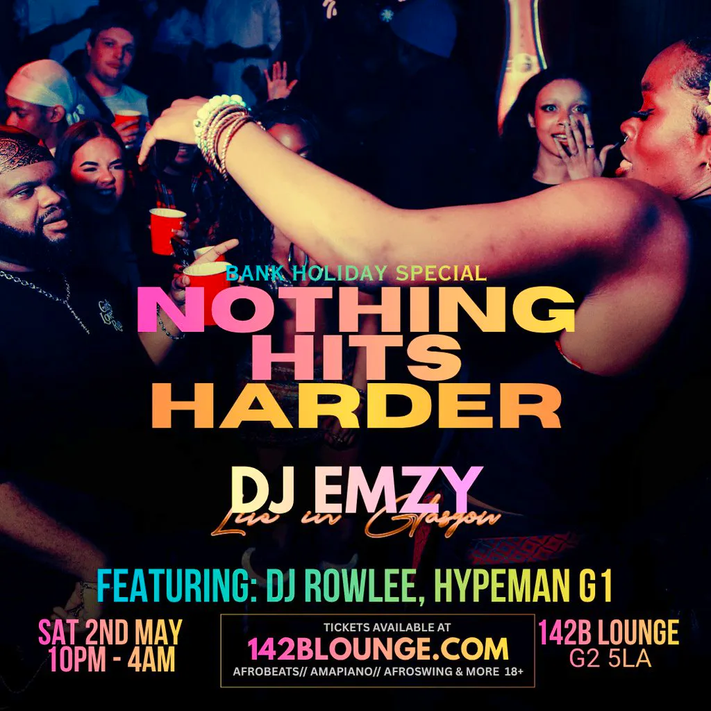 NOTHING HITS HARDER featuring EMZY Live in Glasgow! at 142B Lounge Glasgow