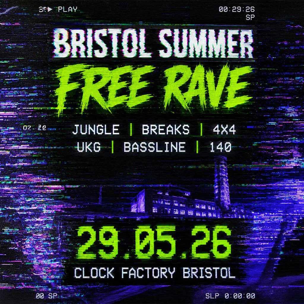 Bristol's Summer FREE Rave | DNB | JUNGLE | TEK | 4X4 | TECHNO | at Clock Factory Bristol