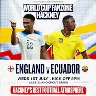 Hackney Wick Fanzone - England v Ecuador (Last 32) at Colour Factory