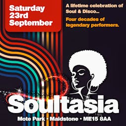 SOULTASIA - Kent 2023 Tickets | Mote Park Maidstone, Kent  | Sat 23rd September 2023 Lineup