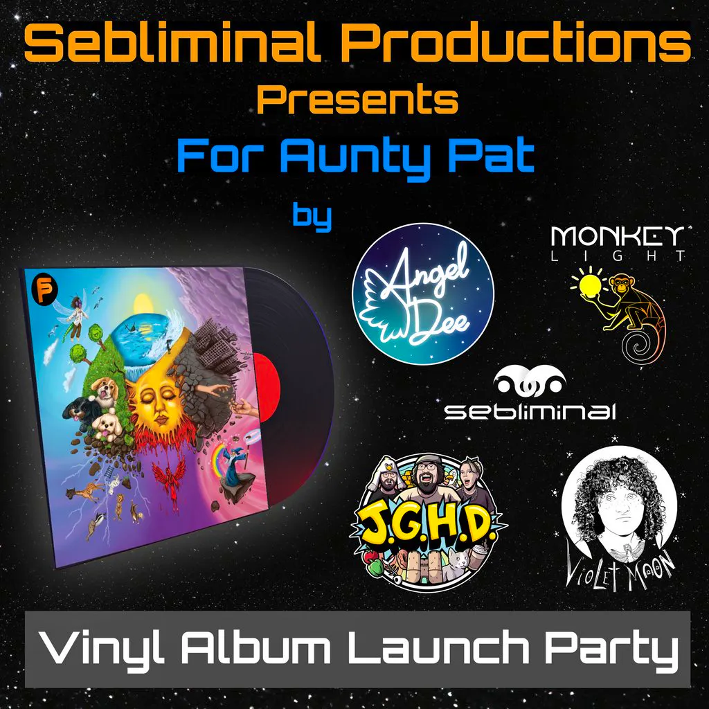 Vinyl Album Launch Party - "For Aunty Pat" by Angeldee + Guests at ABode Hotel Canterbury