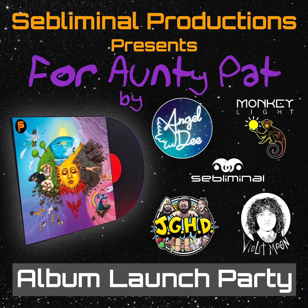 Vinyl Album Launch Party - "For Aunty Pat" by Angeldee + Guests at ABode Hotel Canterbury