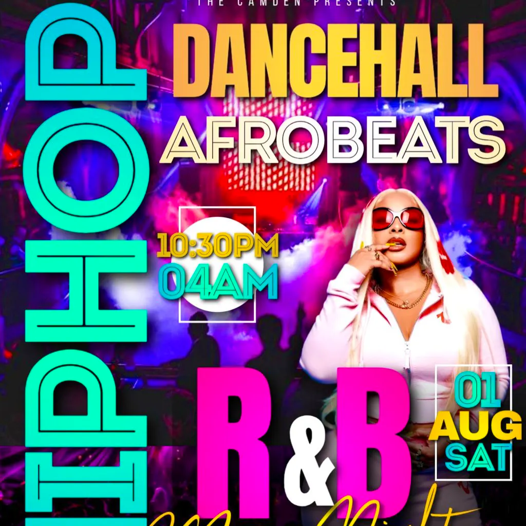 Hip Hop, R&B, Afrobeats & Dancehall Night | The Camden London at The Camden