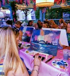 Boozy Brushes Floral Sip and Paint Art Party! Glasgow