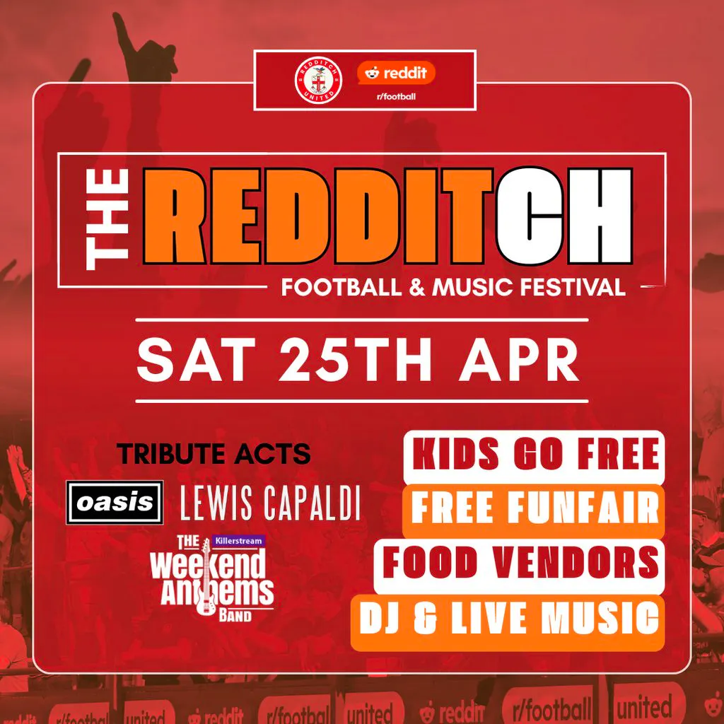 The Redditch Football & Music Festival at Redditch United Football Club