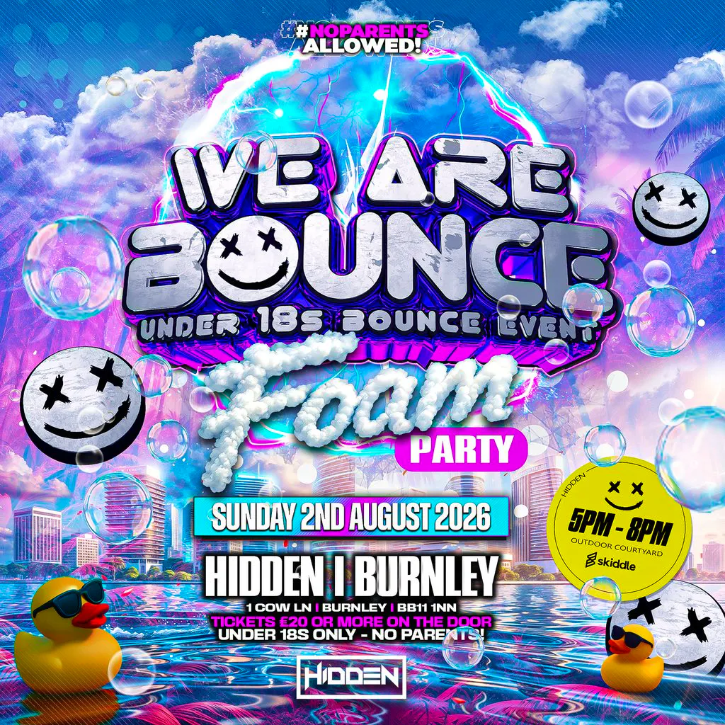 We Are Bounce U18s BURNLEY OUTDOOR FOAM PARTY at Hidden Burnley