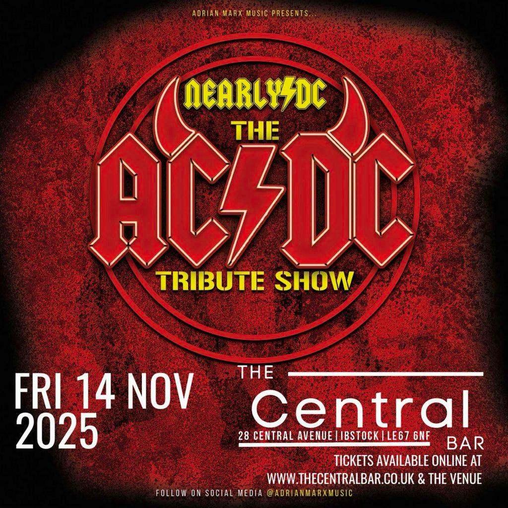 Tickets: AC/DC Tribute | THE CENTRAL BAR And VENUE Ibstock Fri 14 ...