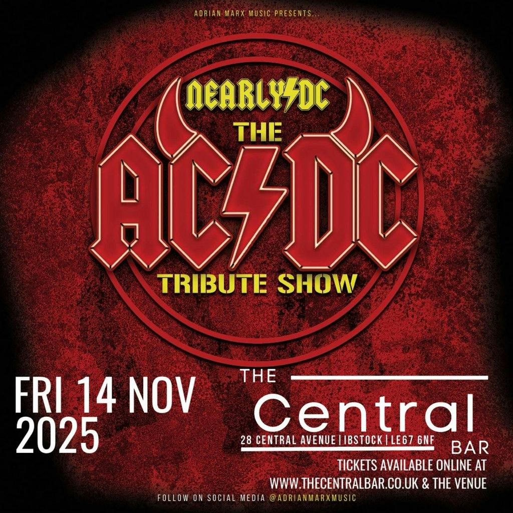 Tickets: AC/DC Tribute | THE CENTRAL BAR And VENUE Ibstock Fri 14 ...