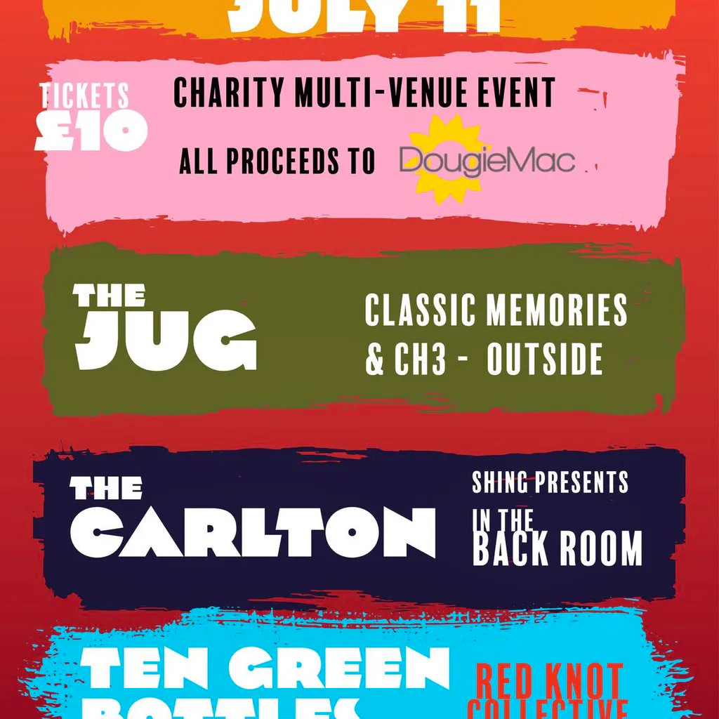 Newcastle under Lyme - Saturday July 11th 2026 - for DougieMac at The Jug 
