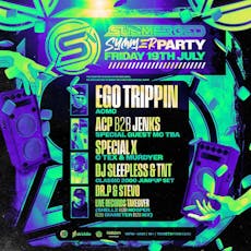 Submerged is back - Summer Party - Ego Trippin - ACP b2b Jenks at Hidden Warehouse