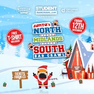 Santa's North vs. Midlands vs. South Bar Crawl at Crystal Bar
