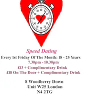 Speed Dating. 18- 25 Fridays at Creativity In Our Hands: Suzanne Asphall