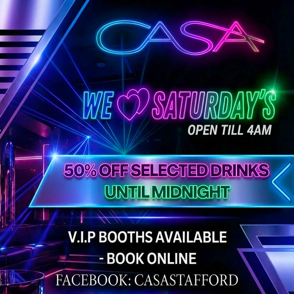 Casa Saturday's at Casa Stafford