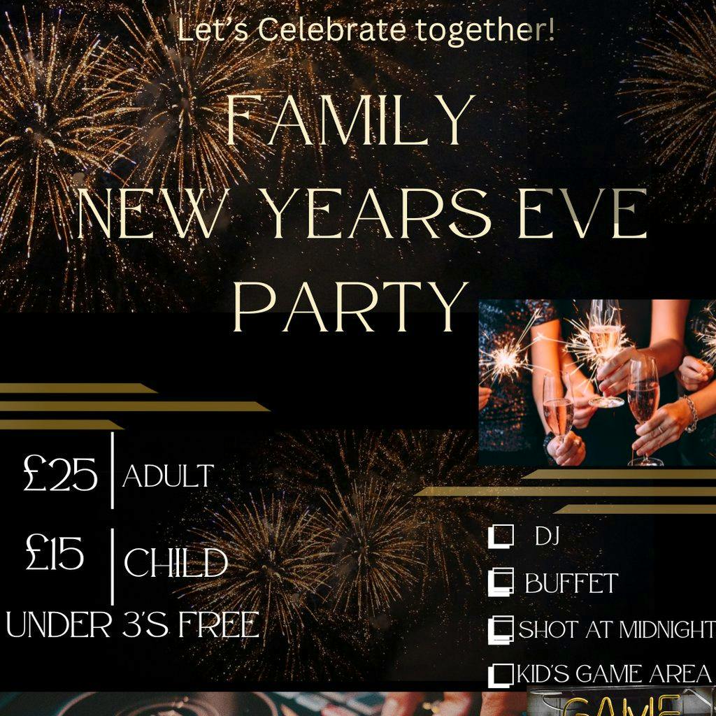 New Years Eve Family Party at Ramsbottom Civic Hall