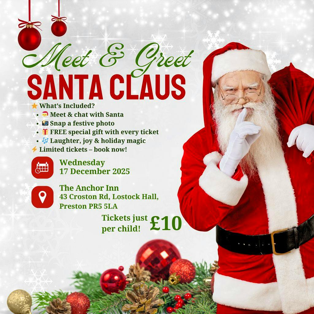 Santa Meet & Greet - The Anchor Inn - 5pm at The Anchor Inn
