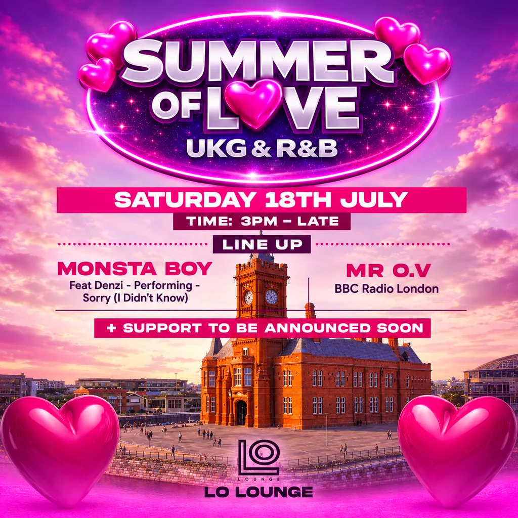 Summer Of Love UKG & R&B Summer Outdoor Day Party Cardiff at Lo Lounge