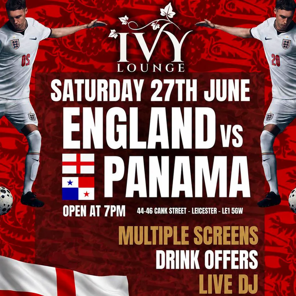 World Cup Live at Ivy Lounge - England vs Panama at IVY LOUNGE