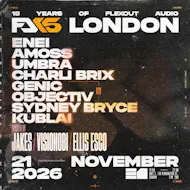 15 Years of Flexout Audio at Unit 2, 110 Pennington St, London E1W 2BB