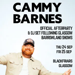 Cammy Barnes Official Aftershow Party & DJ Set
