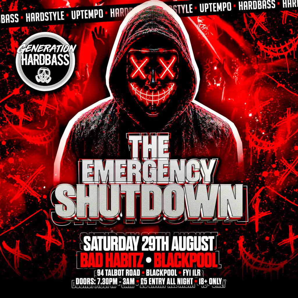 Generation hardbass  the purge emergency shut down at Bad Habitz