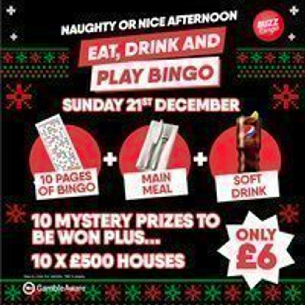 Festive Afternoon Out Exclusive - Crawley - 21/12/2025 at Buzz Bingo Crawley