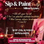 SIP & PAINT- Party Milton Keynes at Blossom Room