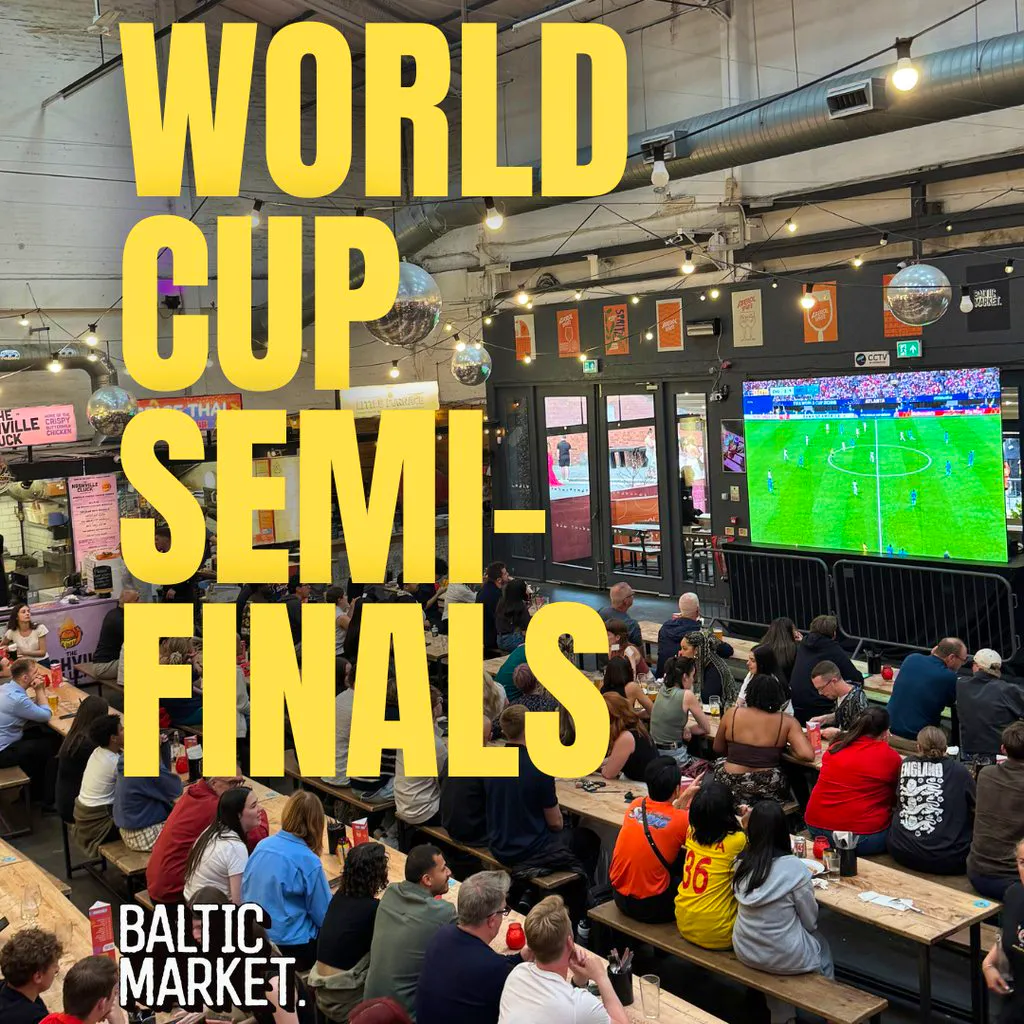 England World Cup Semi Final at Baltic Market