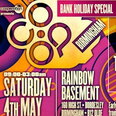 Coop bank holiday special at The Rainbow Pub Digbeth