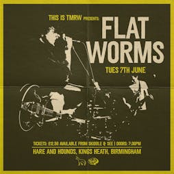 Flat Worms Tickets | Hare And Hounds Birmingham  | Tue 7th June 2022 Lineup