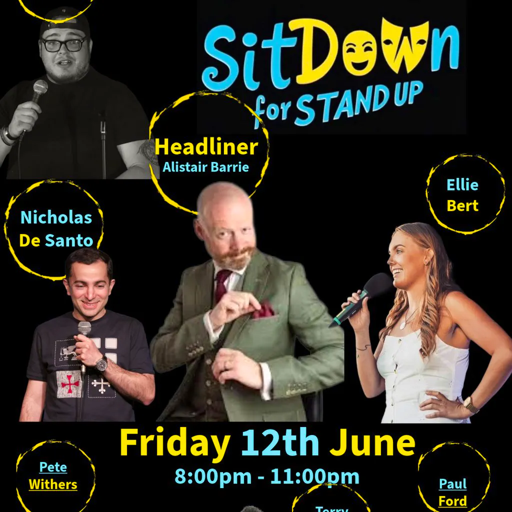 Big sit down for stand up at The Welcome Club