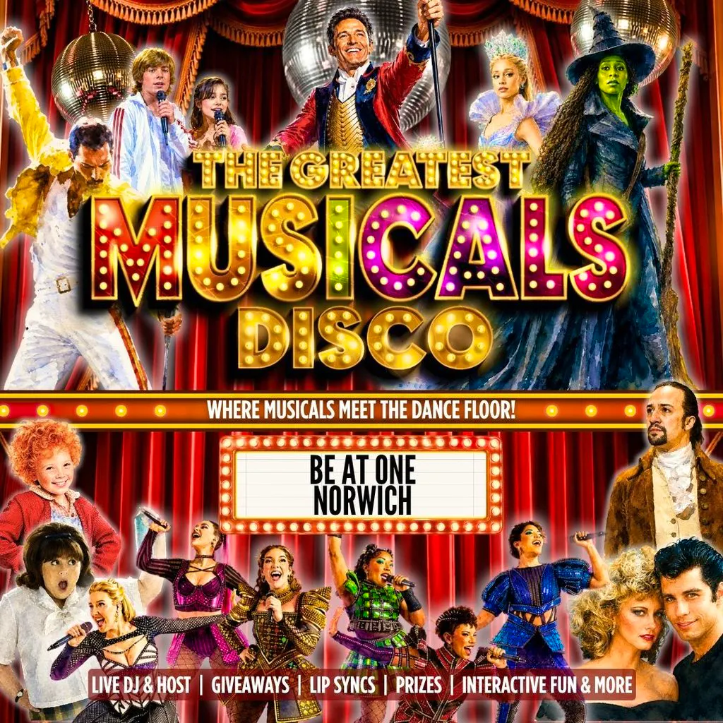 The Greatest MUSICALS Daytime Disco - Norwich at Be At One Norwich