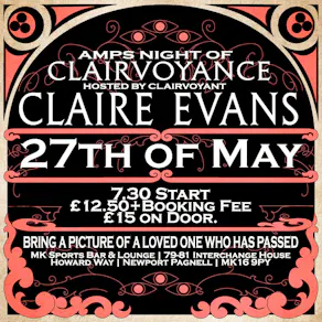 AMPS Night of Clairvoyance with Claire Evans
