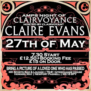 AMPS Night of Clairvoyance with Claire Evans