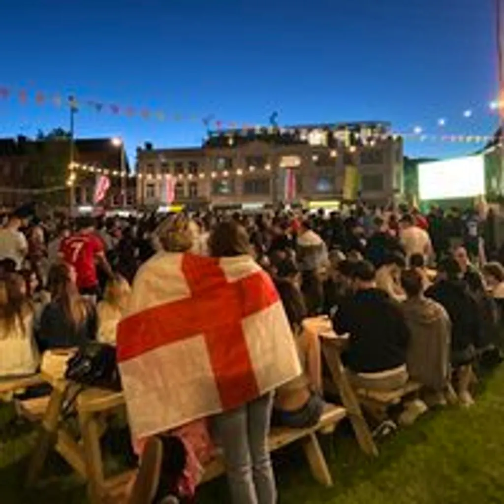 England Vs Norway (Quarter Finals) Jubilee Square at City Centre In Jubilee Square