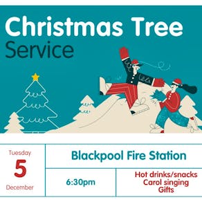 Blackpool Fire Station Christmas Tree Service 2023