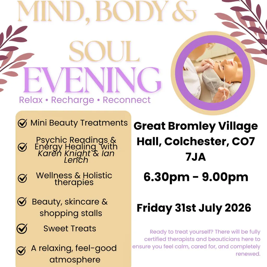 Mind, Body & Soul at Great Bromley Village Hall