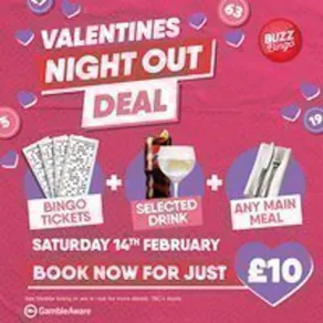 Valentines Day Deal - Buzz Bingo Leicester