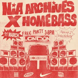Nia Archives x Homebass Free Party Tickets | Gillet Square London  | Sat 11th March 2023 Lineup