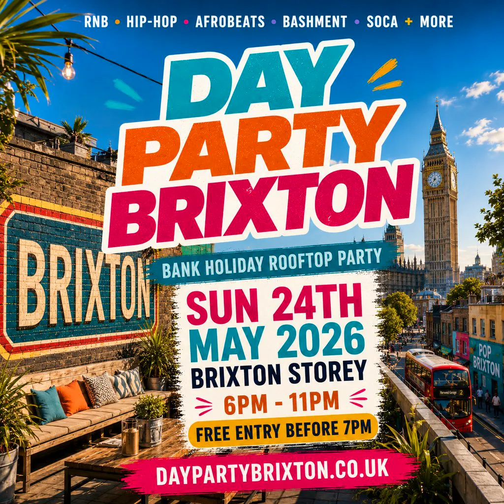 DAY PARTY BRIXTON - Summer Bank Holiday Rooftop Day Party at Brixton Storeys