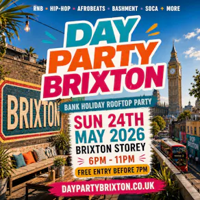 DAY PARTY BRIXTON - Summer Bank Holiday Rooftop Day Party